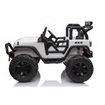 Elektrické autíčko - Jeep JC666 - nelakované - biele